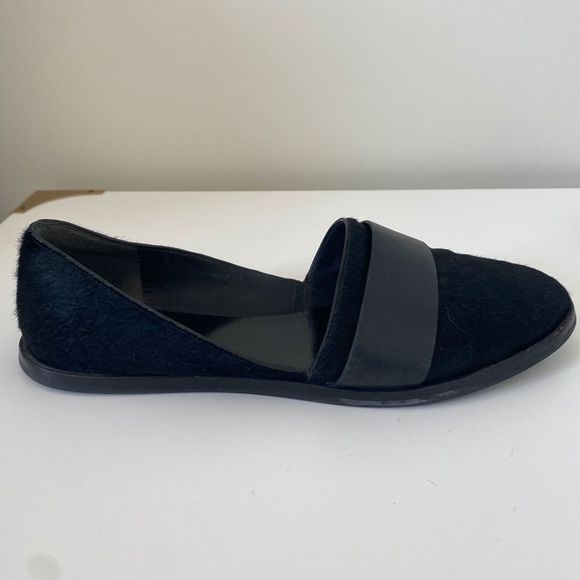 VINCE Mason (Maxon) Black Genuine Calf Hair Flats - Picture 9 of 15